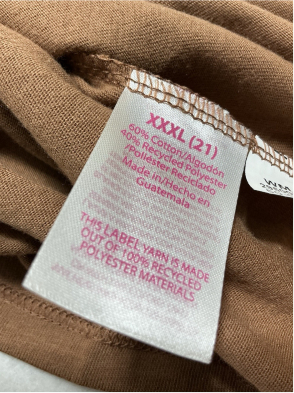 Womans NWT NOBO T Shirt Long Sleeve Pullover XXXL Brown - Picture 7 of 8